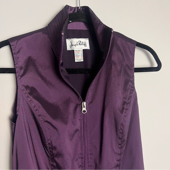Joseph Ribkoff Purple Midi Dress with Zipper - Picture 3 of 7